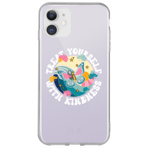 Apple iPhone 12 Kindless Yourself Transparent Silicone TPU Θήκη