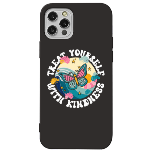 Apple iPhone 13 Pro Kindless Yourself Black Colored Silicone TPU Θήκη