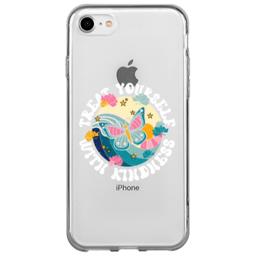 Apple iPhone 7 Kindless Yourself Transparent Silicone TPU Θήκη