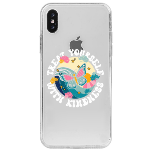 Apple iPhone Xs Kindless Yourself Transparent Silicone TPU Θήκη