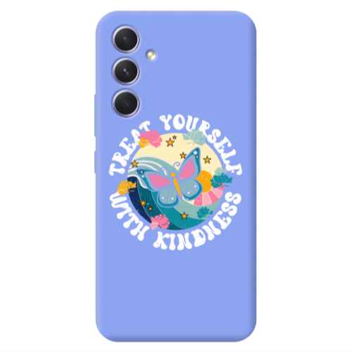 Samsung A54 Kindless Yourself Light Purple Colored Silicone TPU Θήκη