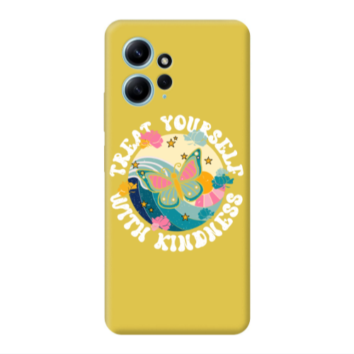 Xiaomi Redmi Note 12 4G Kindless Yourself Yellow Colored Silicone TPU Θήκη