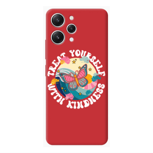 Xiaomi Redmi 12 Kindless Yourself Red Colored Silicone TPU Θήκη