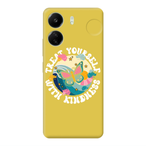 Xiaomi Redmi 13C Kindless Yourself Yellow Colored Silicone TPU Θήκη