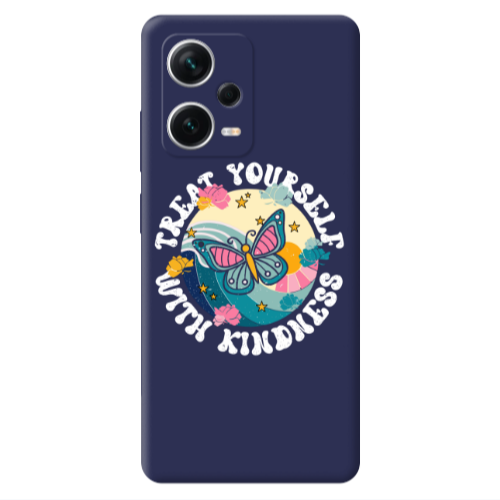 Xiaomi Poco X5 Kindless Yourself Dark blue Colored Silicone TPU Θήκη