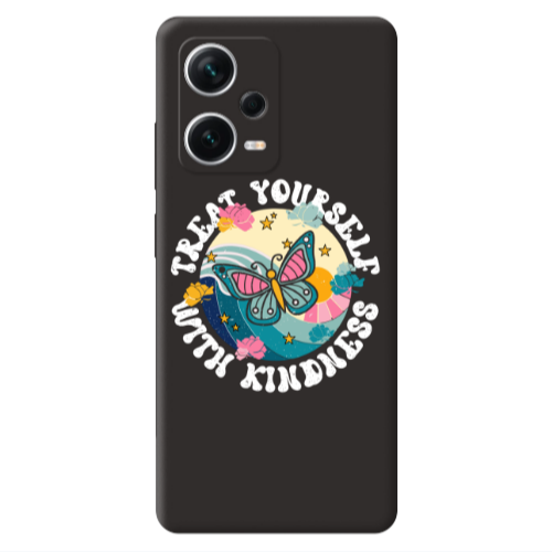 Xiaomi Poco X5 Kindless Yourself Black Colored Silicone TPU Θήκη