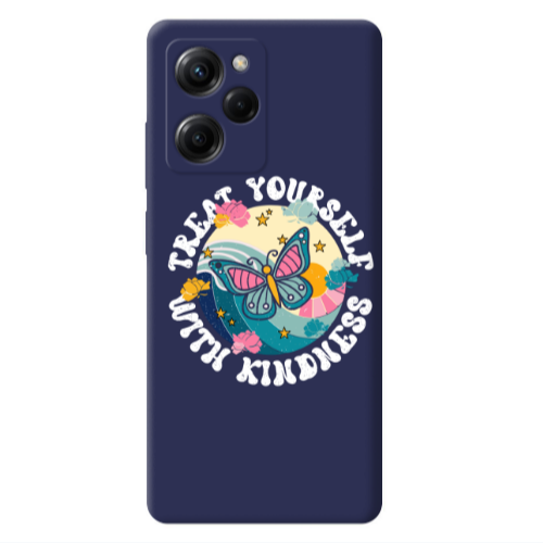 Xiaomi Poco X5 Pro Kindless Yourself Dark blue Colored Silicone TPU Θήκη