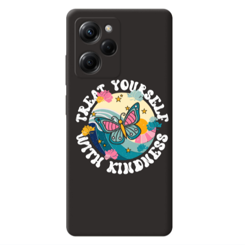 Xiaomi Poco X5 Pro Kindless Yourself Black Colored Silicone TPU Θήκη