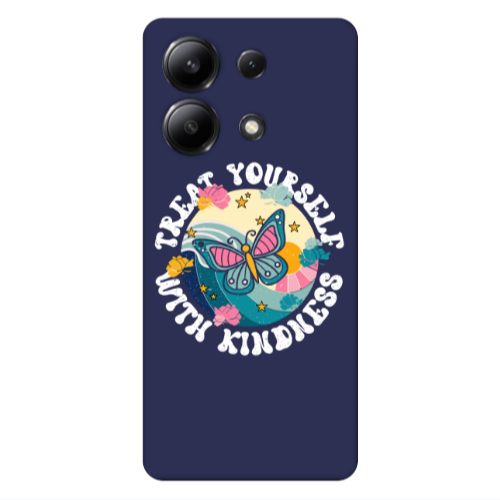 Xiaomi Redmi Note 13 4G Kindless Yourself Dark blue Colored Silicone TPU Θήκη