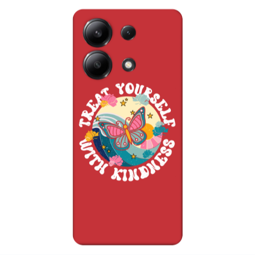 Xiaomi Redmi Note 13 4G Kindless Yourself Red Colored Silicone TPU Θήκη