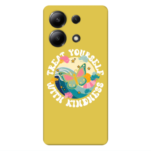 Xiaomi Redmi Note 13 4G Kindless Yourself Yellow Colored Silicone TPU Θήκη
