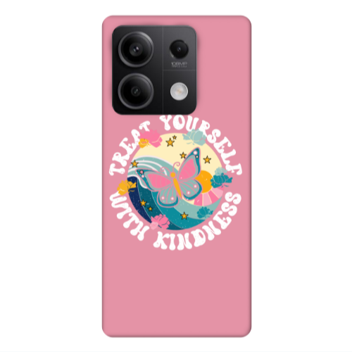 Xiaomi Redmi Note 13Pro 5G Kindless Yourself Pink Colored Silicone TPU Θήκη