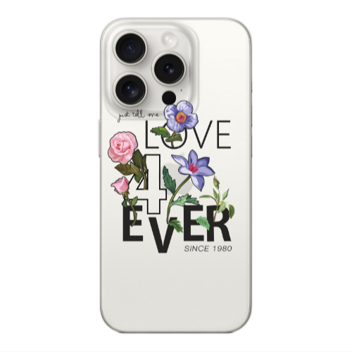 Apple Iphone 16 Pro Love for ever Transparent Silicone TPU Θήκη
