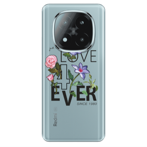 Xiaomi Redmi Note 14 Pro + 5g Love for ever Transparent Silicone TPU Θήκη