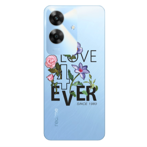 Realme Note 60 Love for ever Transparent Silicone TPU Θήκη