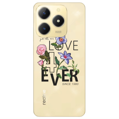 Realme C61 Love for ever Transparent Silicone TPU Θήκη