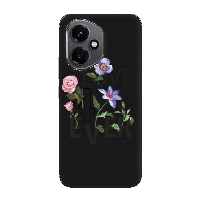 Honor Magic 400 Love for ever Black Colored Silicone TPU Θήκη