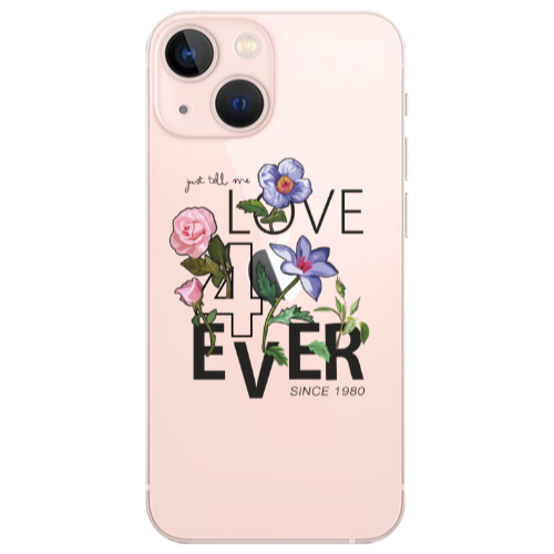 Apple iPhone 13 Love for ever Transparent Silicone TPU Θήκη