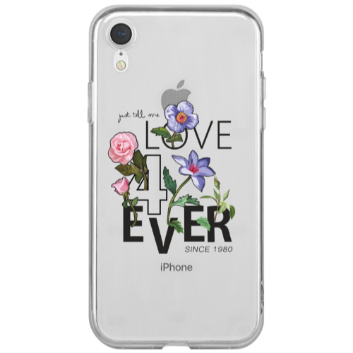 Apple iPhone Xr Love for ever Transparent Silicone TPU Θήκη