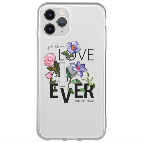Apple iPhone 13 Pro Max Love for ever Transparent Silicone TPU Θήκη