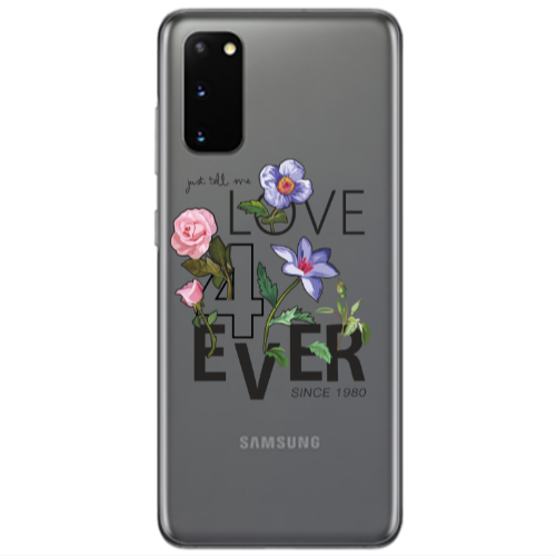 Samsung S20 Love for ever Transparent Silicone TPU Θήκη