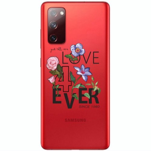 Samsung S20 FE Love for ever Transparent Silicone TPU Θήκη