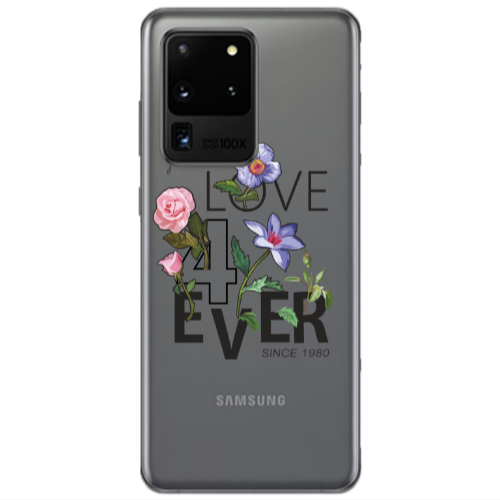 Samsung S20 Ultra Love for ever Transparent Silicone TPU Θήκη