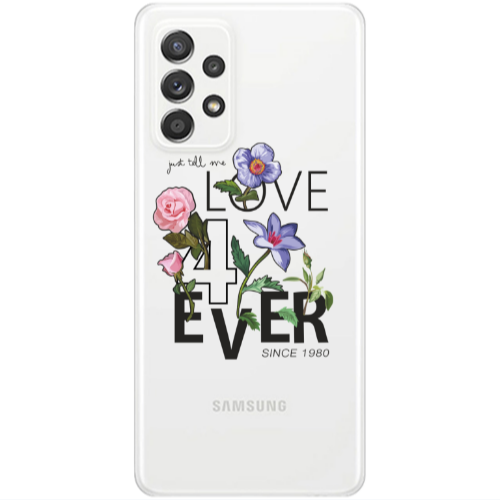 Samsung A53 Love for ever Transparent Silicone TPU Θήκη