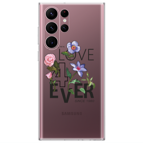 Samsung S22 Ultra Love for ever Transparent Silicone TPU Θήκη