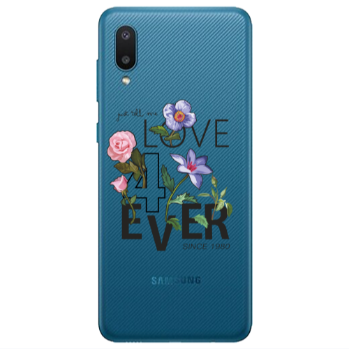 Samsung A02 Love for ever Transparent Silicone TPU Θήκη
