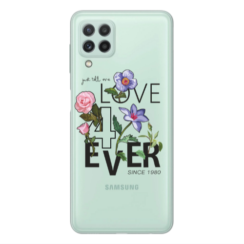 Samsung A22 4G Love for ever Transparent Silicone TPU Θήκη