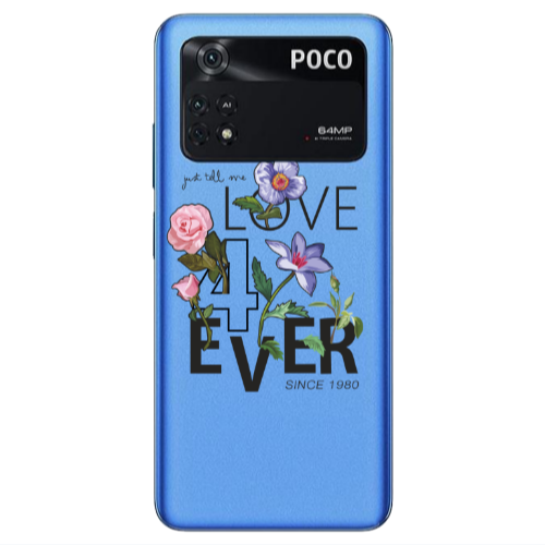 Xiaomi Poco M4 Pro 4G Love for ever Transparent Silicone TPU Θήκη