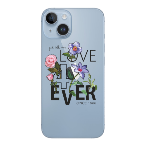 Apple iPhone 14  Love for ever Transparent Silicone TPU Θήκη