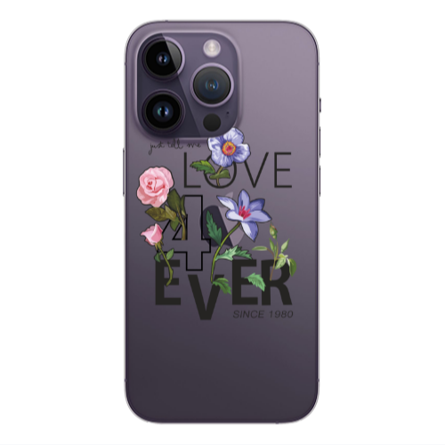 Apple iPhone 14 Pro  Love for ever Transparent Silicone TPU Θήκη
