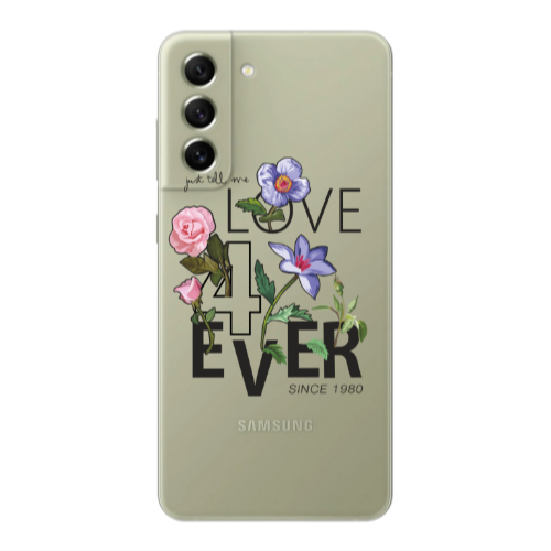 Samsung S21 PLUS Love for ever Transparent Silicone TPU Θήκη