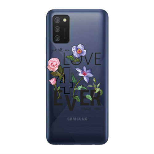 Samsung A03S Love for ever Transparent Silicone TPU Θήκη