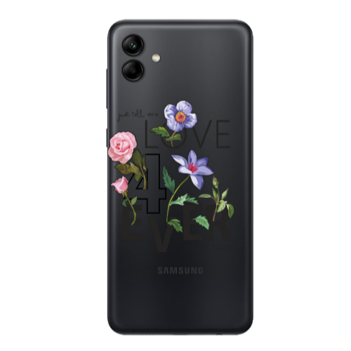 Samsung A04 Love for ever Transparent Silicone TPU Θήκη