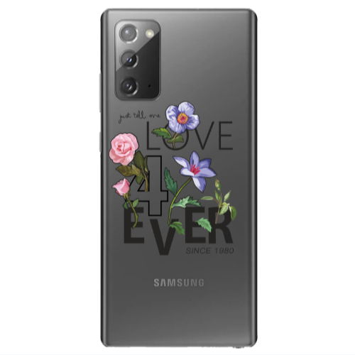 Samsung Note 20 Love for ever Transparent Silicone TPU Θήκη