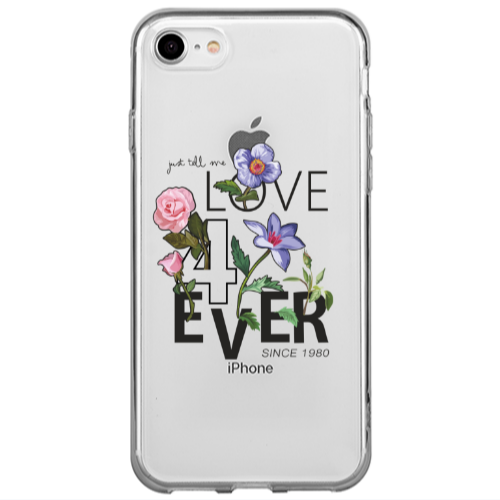 Apple iPhone SE 2020 Love for ever Transparent Silicone TPU Θήκη