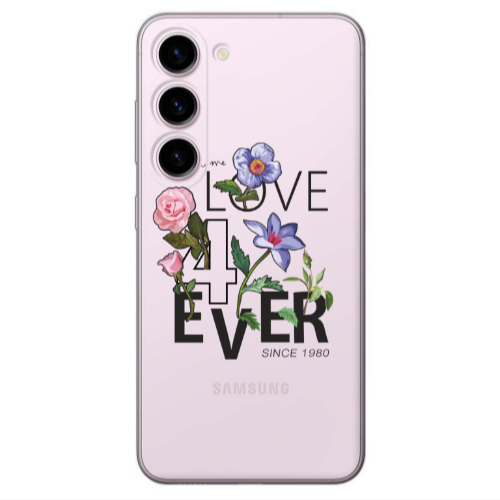 Samsung S23 Plus Love for ever Transparent Silicone TPU Θήκη