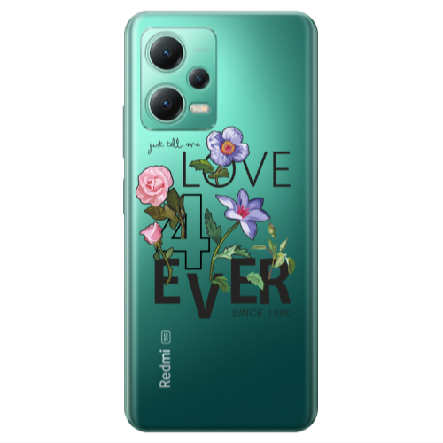 Xiaomi Redmi Note 12 Pro 5G Love for ever Transparent Silicone TPU Θήκη