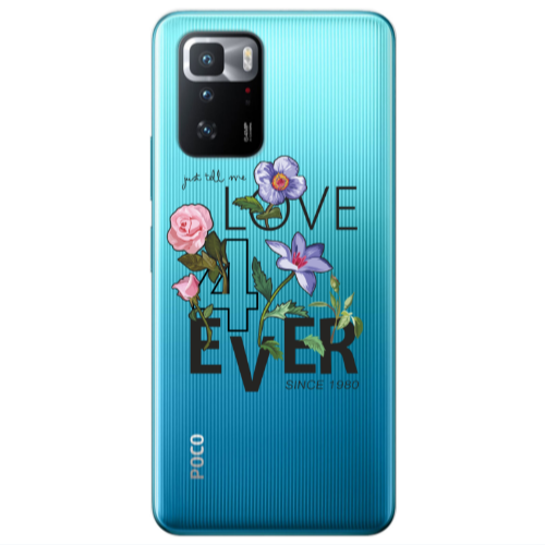 Xiaomi Poco X3 GT Love for ever Transparent Silicone TPU Θήκη
