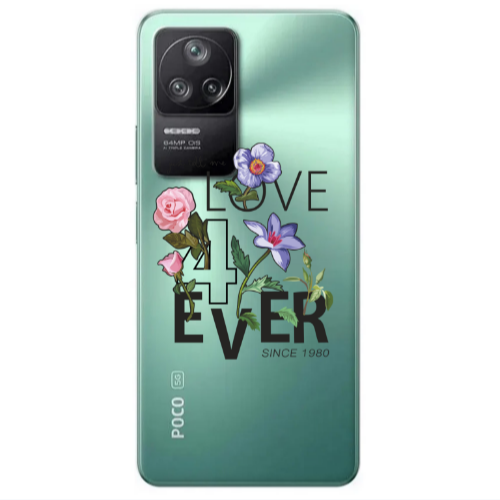 Xiaomi Poco F4 Love for ever Transparent Silicone TPU Θήκη