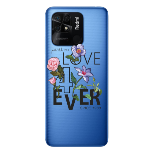 Xiaomi Poco C40 Love for ever Transparent Silicone TPU Θήκη