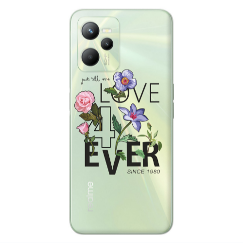 Realme C35 Love for ever Transparent Silicone TPU Θήκη