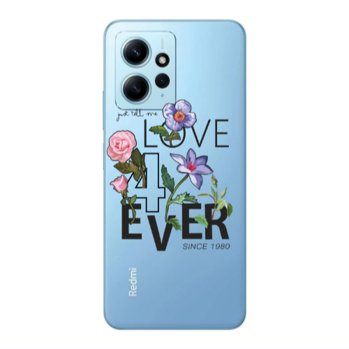 Xiaomi Redmi Note 12 4G Love for ever Transparent Silicone TPU Θήκη