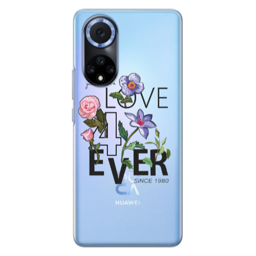 Huawei Nova 9 Love for ever Transparent Silicone TPU Θήκη