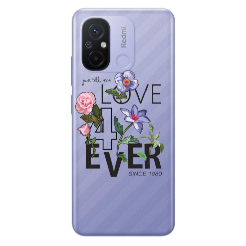 Xiaomi Redmi 12C Love for ever Transparent Silicone TPU Θήκη