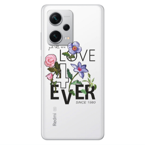Xiaomi Redmi Note 12 5G Love for ever Transparent Silicone TPU Θήκη