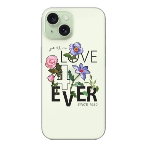 Apple iPhone 15 Love for ever Transparent Silicone TPU Θήκη